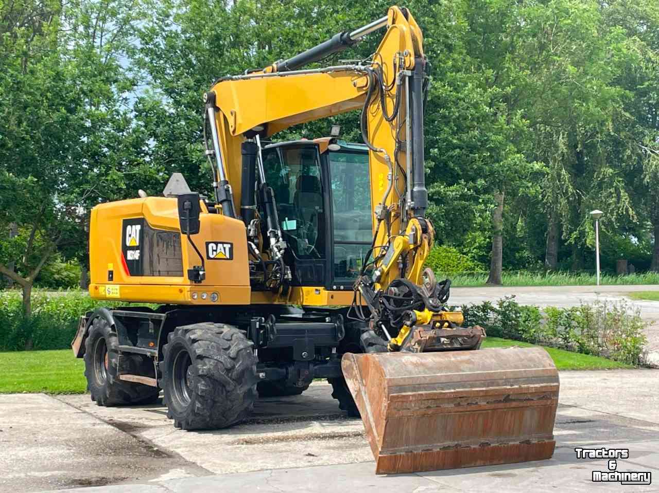 Excavator mobile Caterpillar M314F mobiele kraan draaikantelstuk
