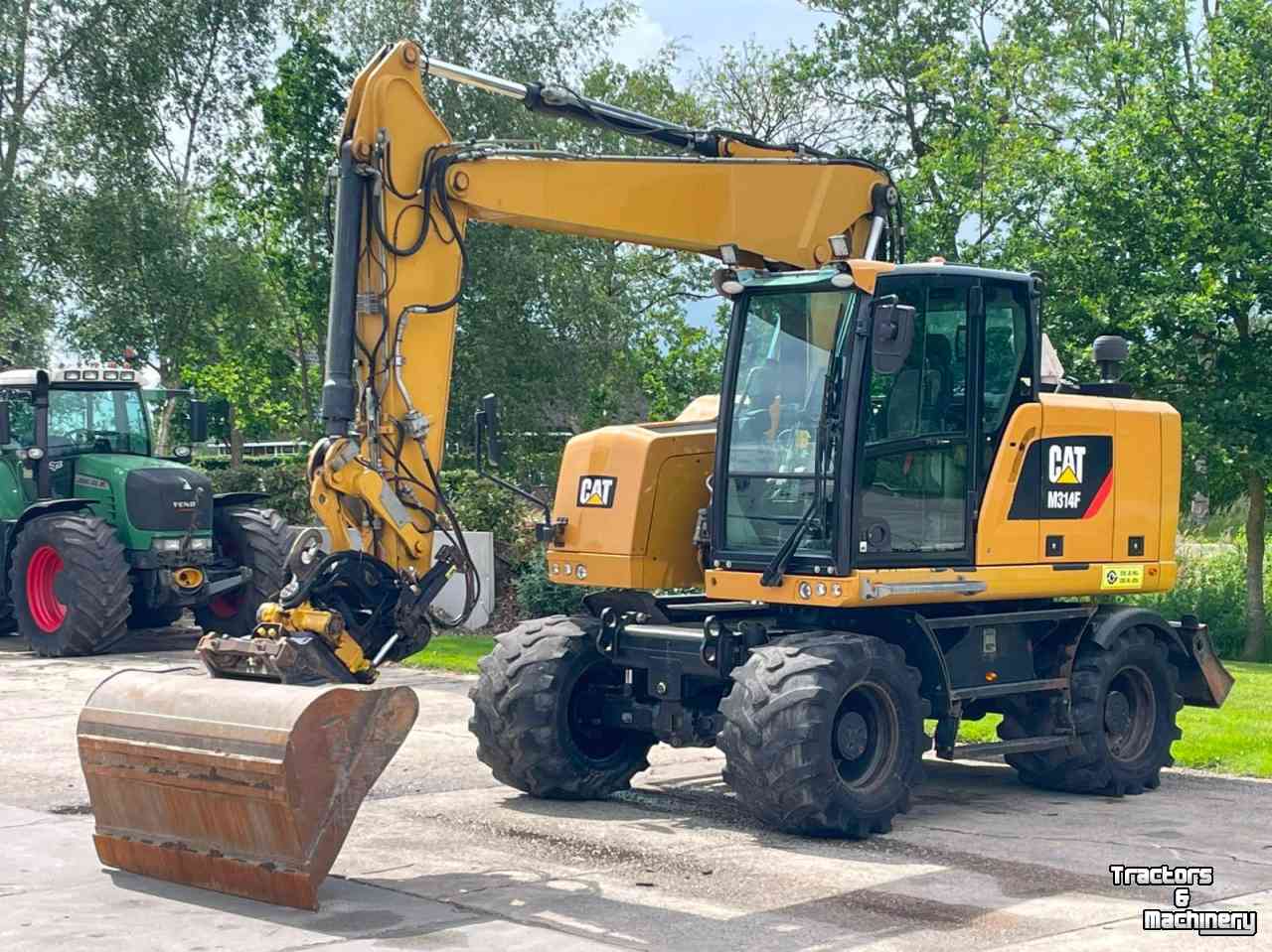 Excavator mobile Caterpillar M314F mobiele kraan draaikantelstuk