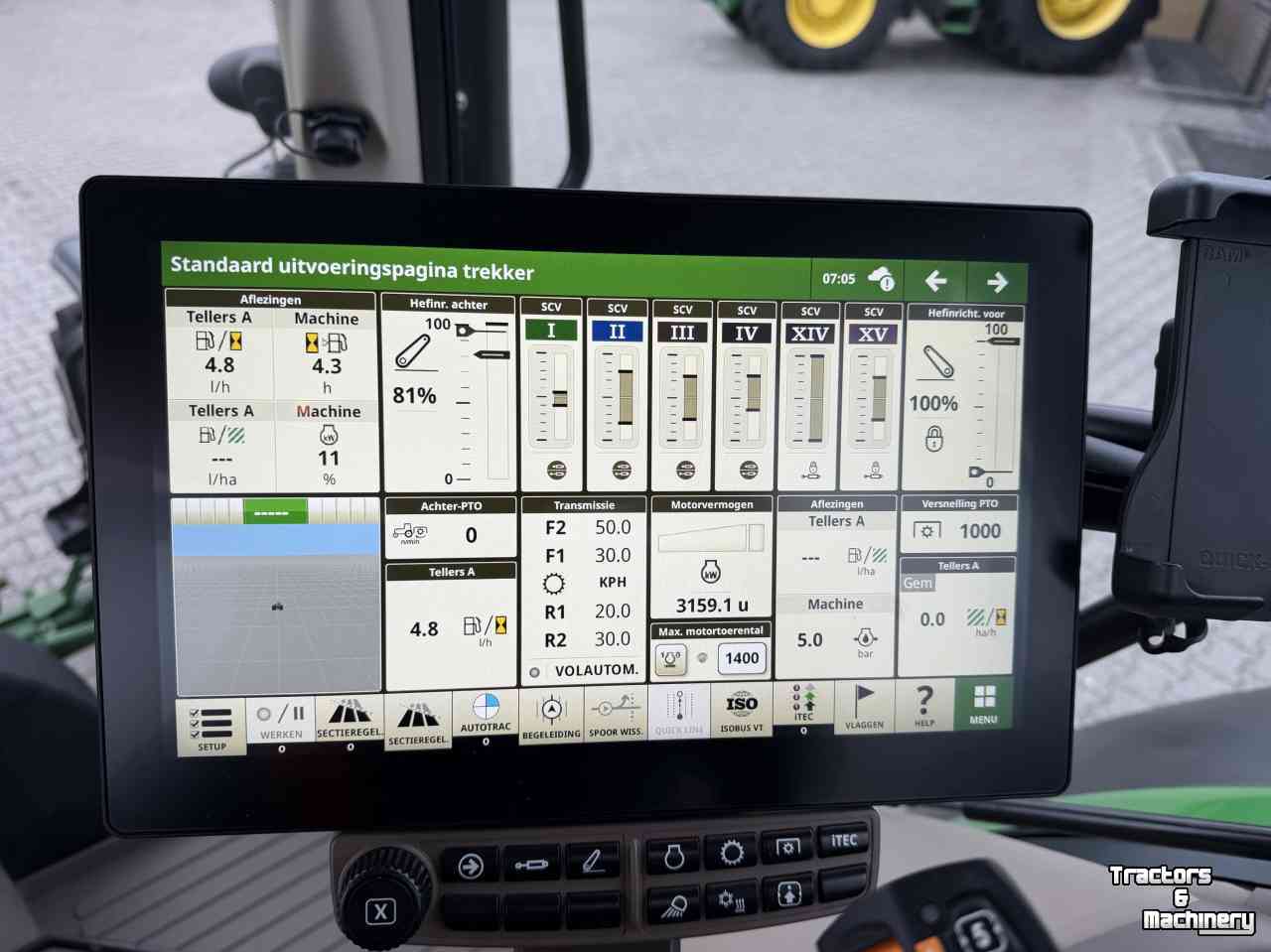 Tractor John Deere 6R155 AP 50KM G5-PLUS 2024 3160 UUR STEEKASSEN!!!