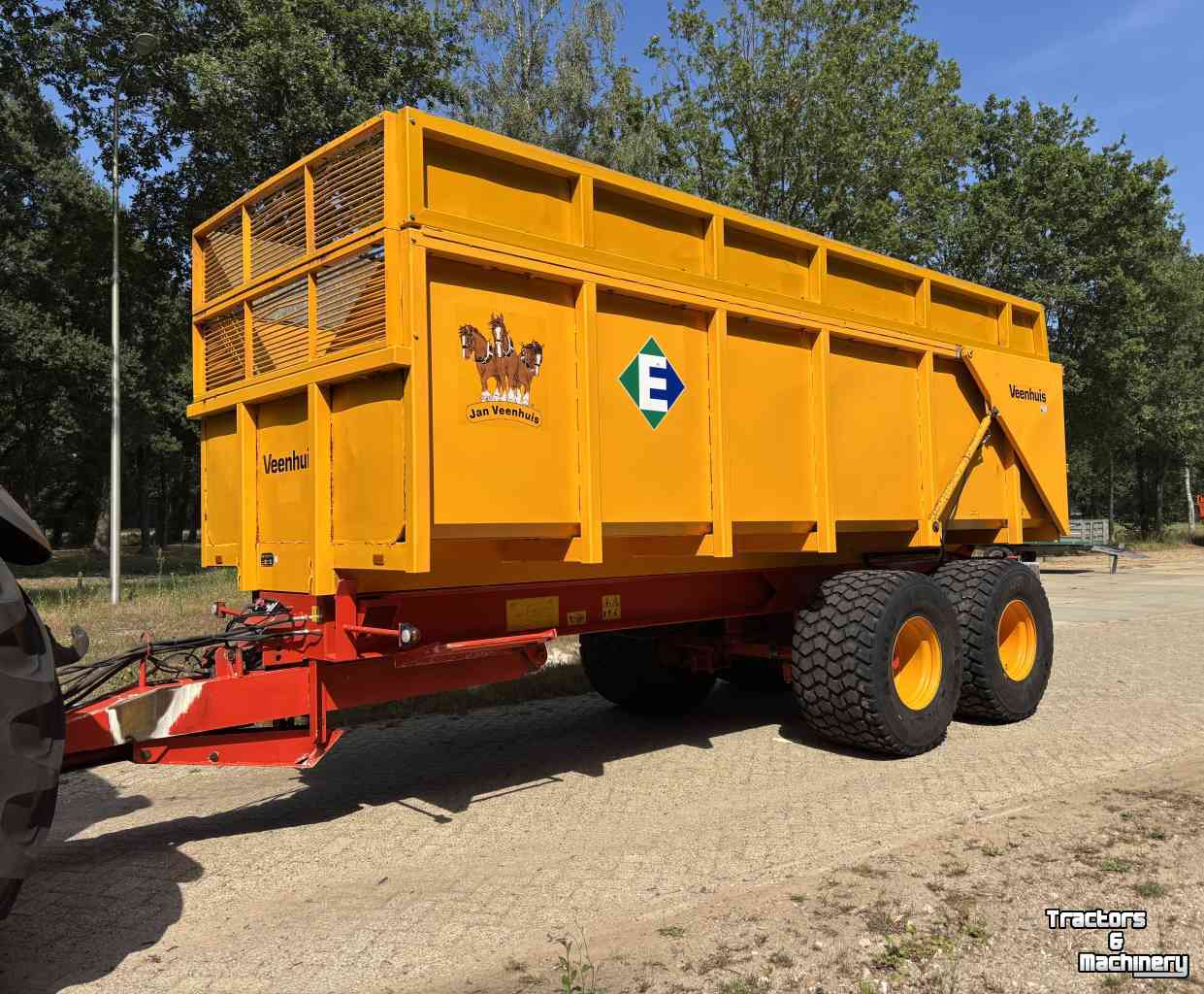 Dumptrailer Veenhuis 15000 kieper kipper silage bagger