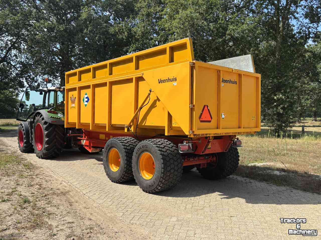 Dumptrailer Veenhuis 15000 kieper kipper silage bagger