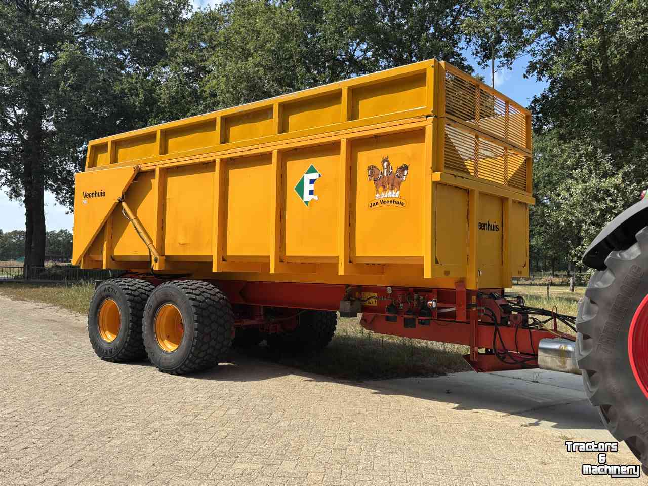 Dumptrailer Veenhuis 15000 kieper kipper silage bagger