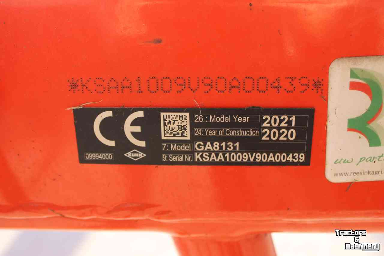 Rake Kuhn GA8131 dubbele cirkelhark wiersmachine hydraulische breedteverstelling