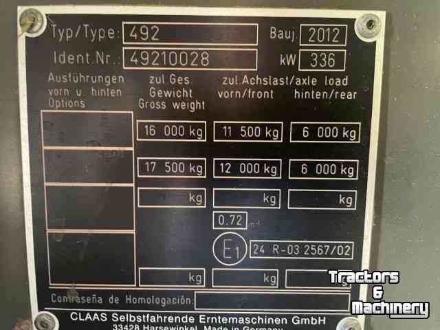 Forage-harvester Claas Jaguar 870-2012 - SCHADE delen