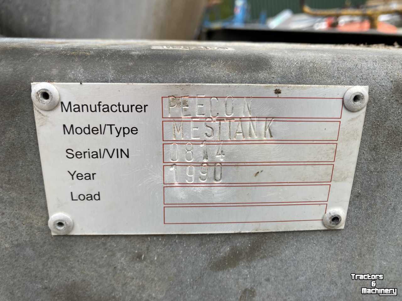 Slurry tank Peecon Mesttank, mestverwerking.
