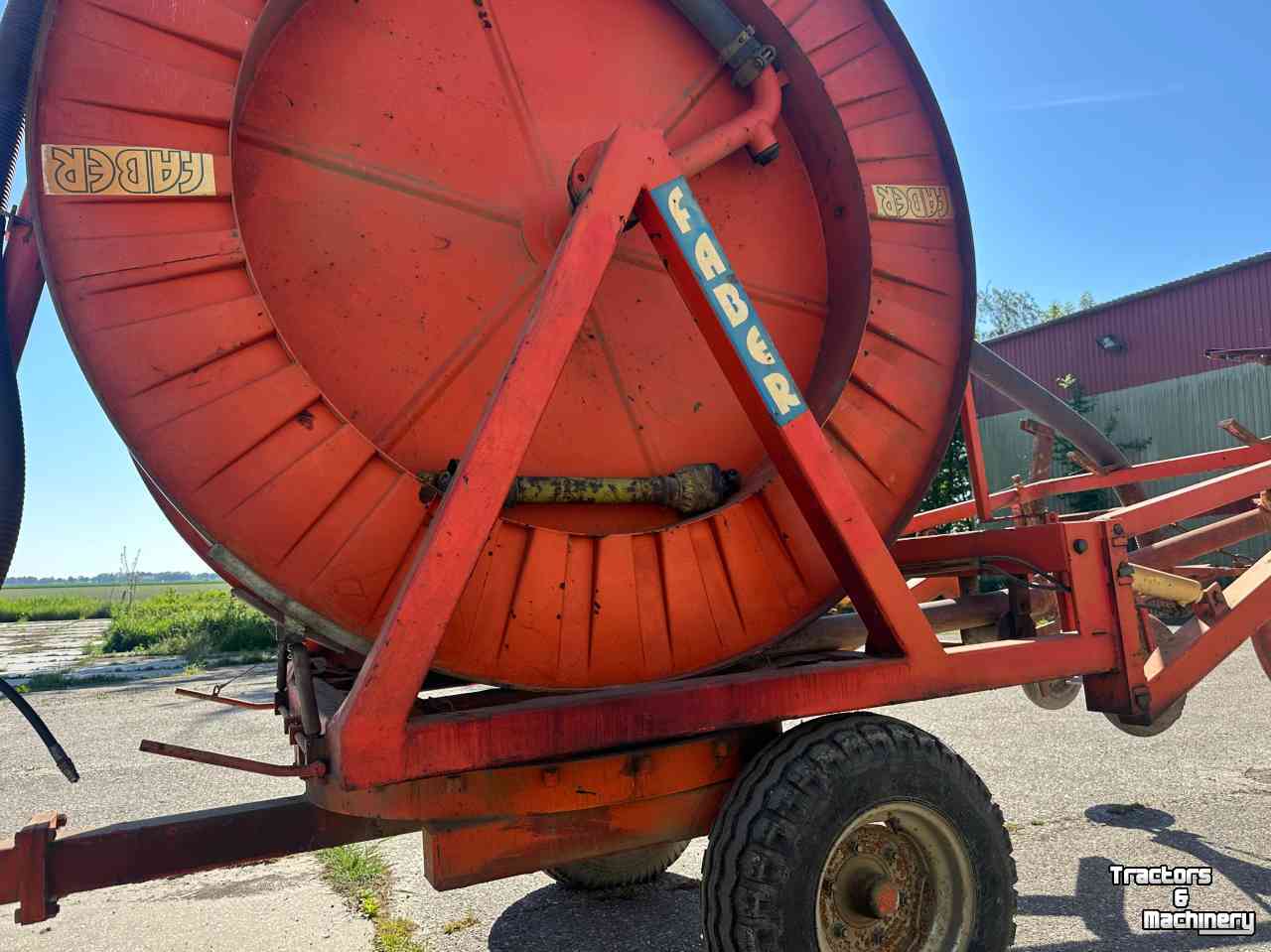 Irrigation hose reel Faber Faber beregeningshaspel 90-290 Draaikrans - VT100 - met drukknoppensysteem