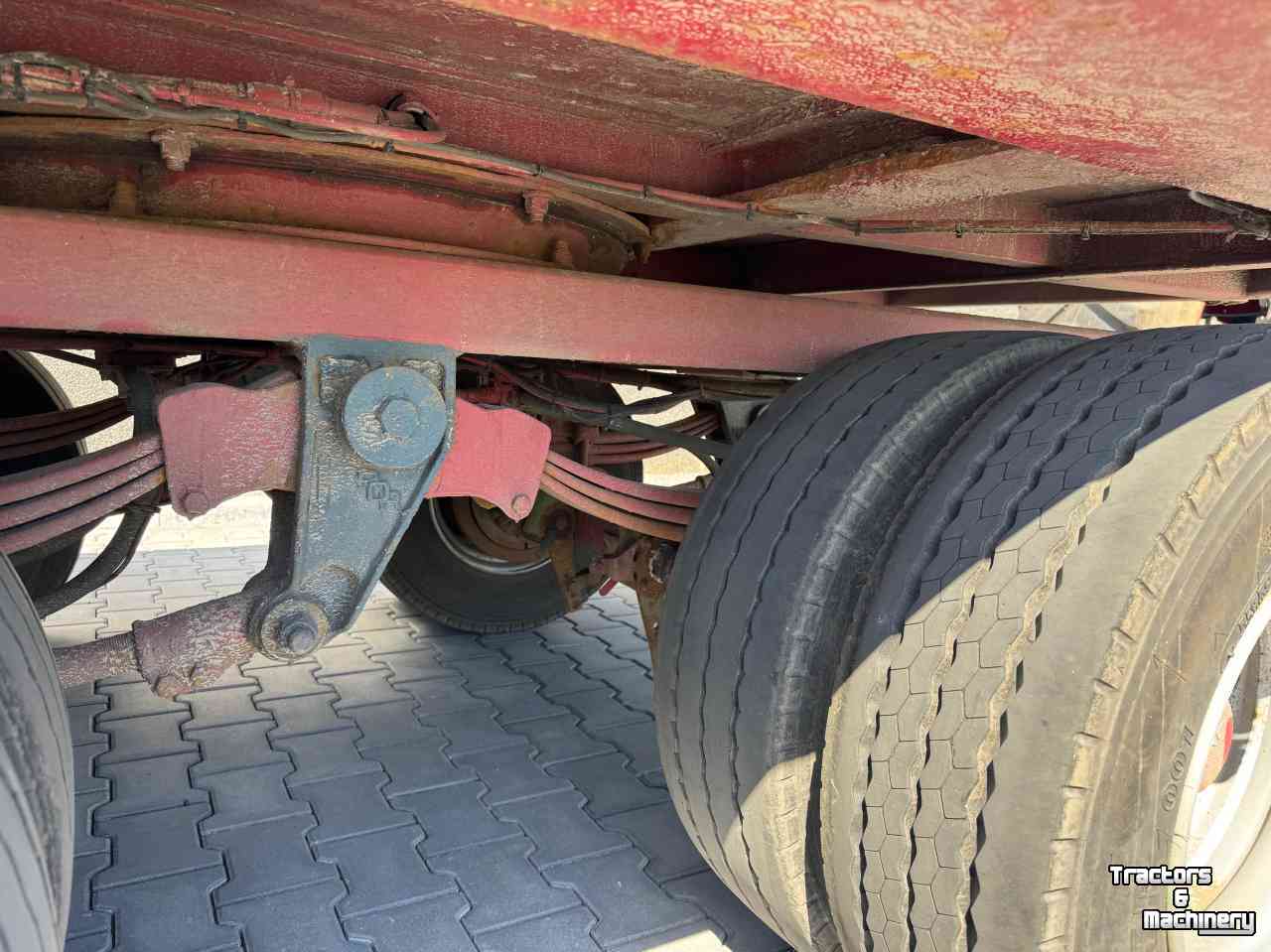 Low loader / Semi trailer Nooteboom 4-asser Nooteboom dieplader met dubbellange kleppen