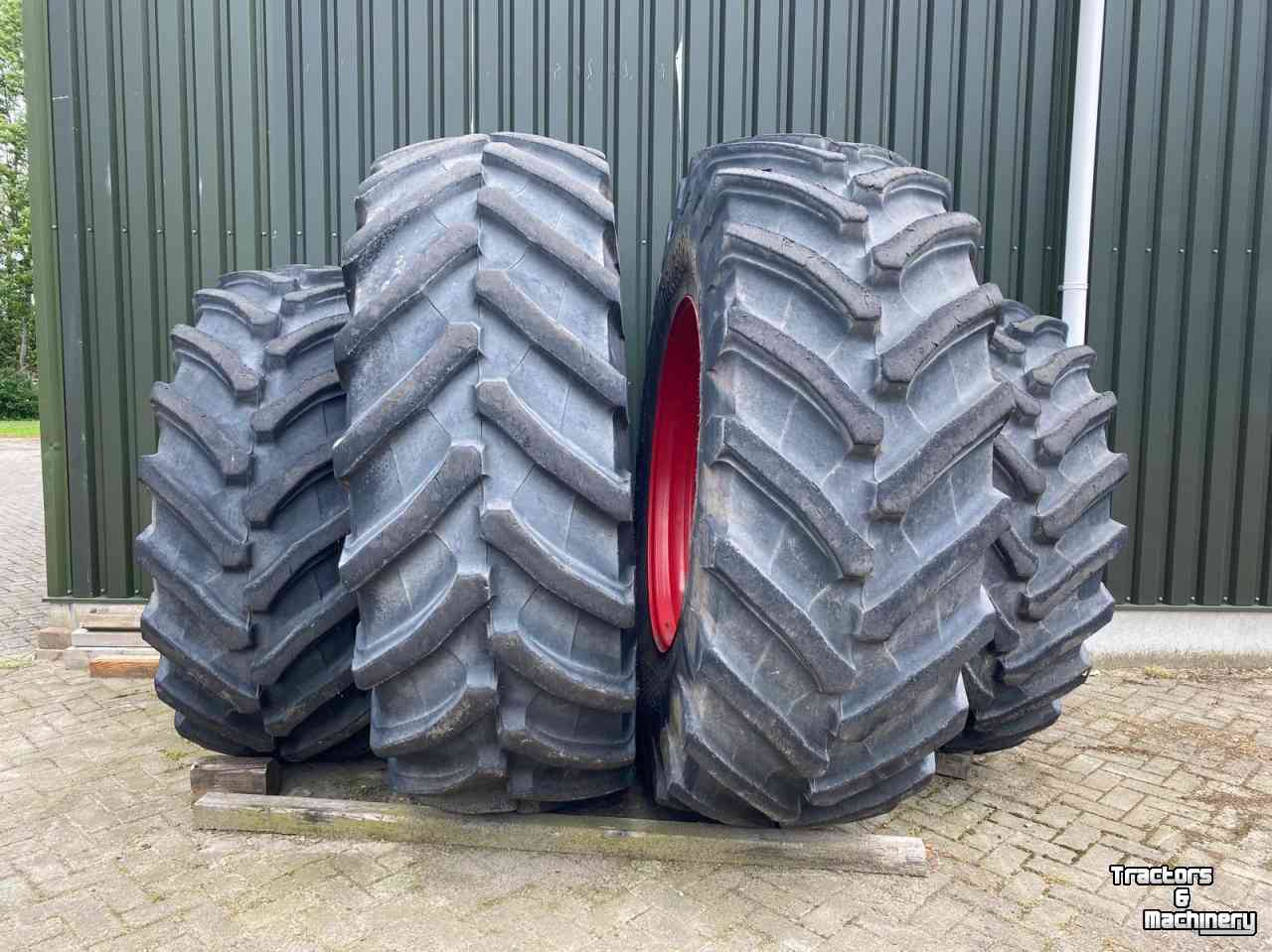 Wheels, Tyres, Rims & Dual spacers  Set Trelleborg TM 1000 VF 750/75R46  en  650/65R38