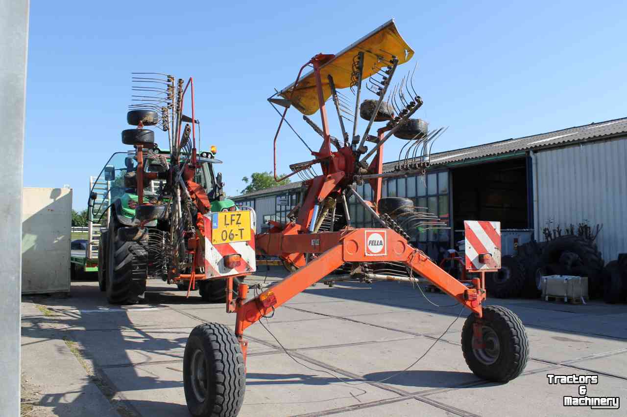 Rake Fella TS1401 dubbele cirkelhark zijafleg harkmachine wiersmachine