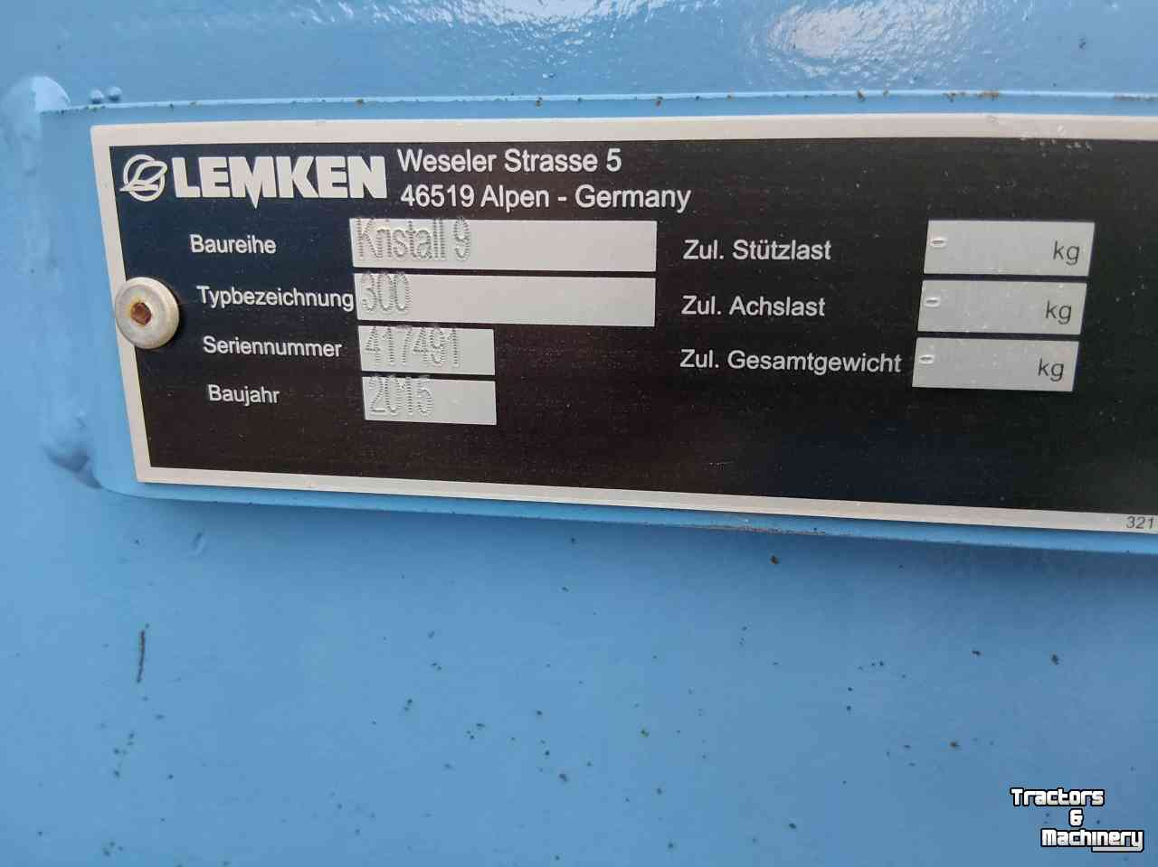 Cultivator Lemken Kristall 9 Vleugelschaar Cultivator 3 meter breed (smaragd)