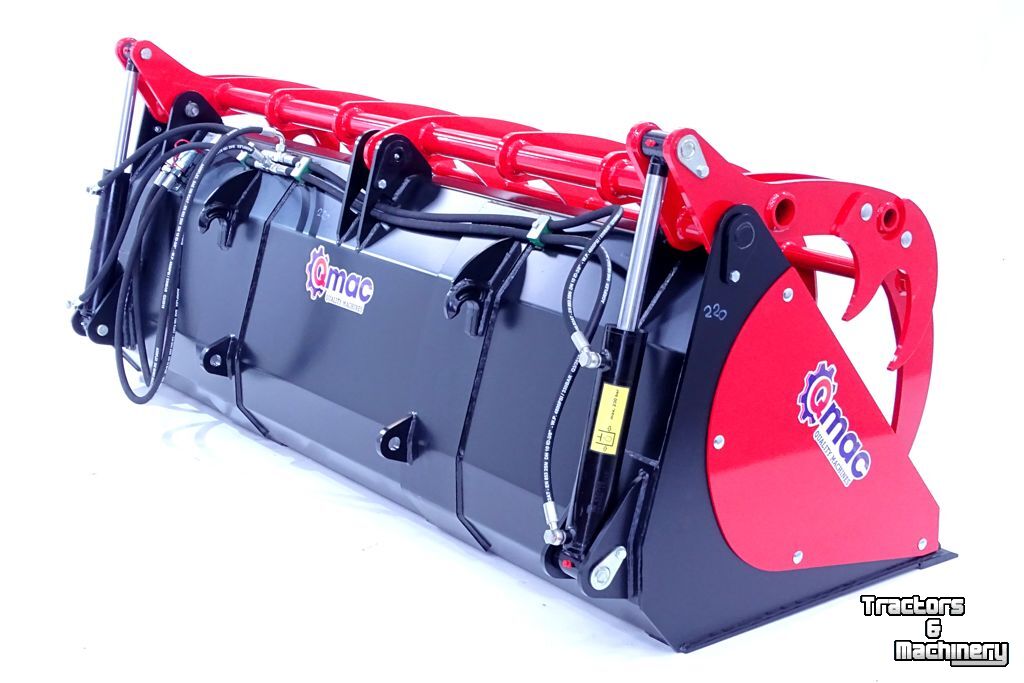 Silage Grabbucket / Grabfork Qmac PB220 Pelikaanbak / Grijp & Klem uithaalbak