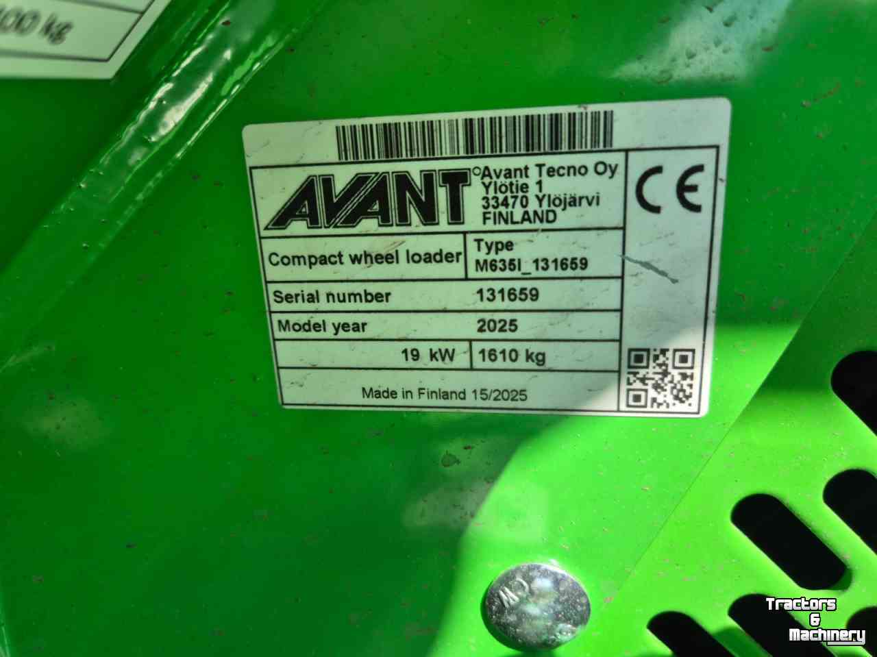 Telehandler Avant 635 TDL +