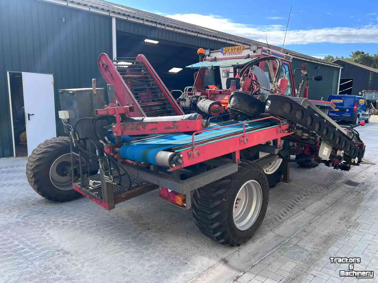 Cabbage harvester  Van Houcke Kolensnijder kool rooier klembandrooier