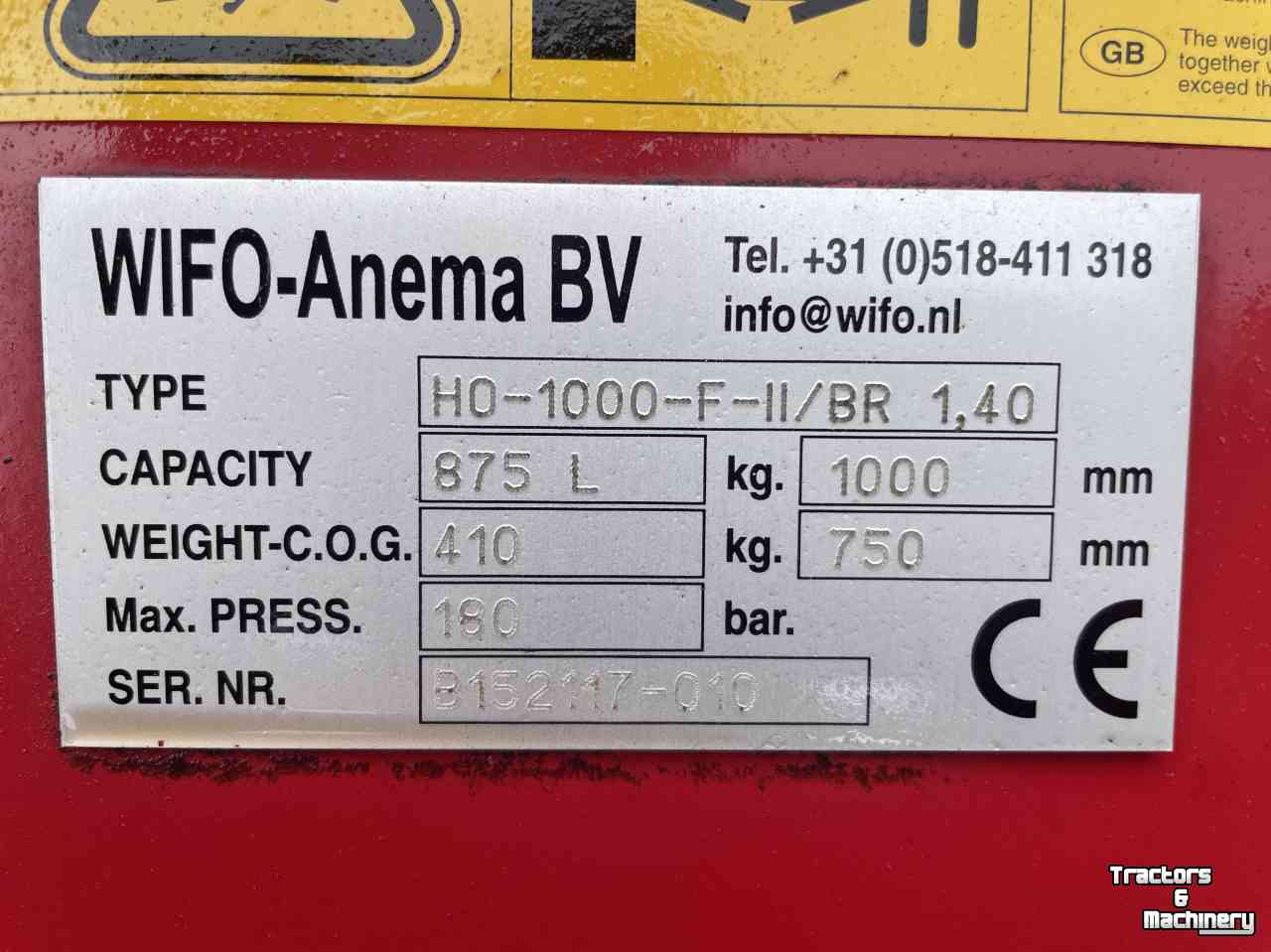 Loading bucket / Potato loading bucket Wifo HO 1000 fem 2 aansluiting