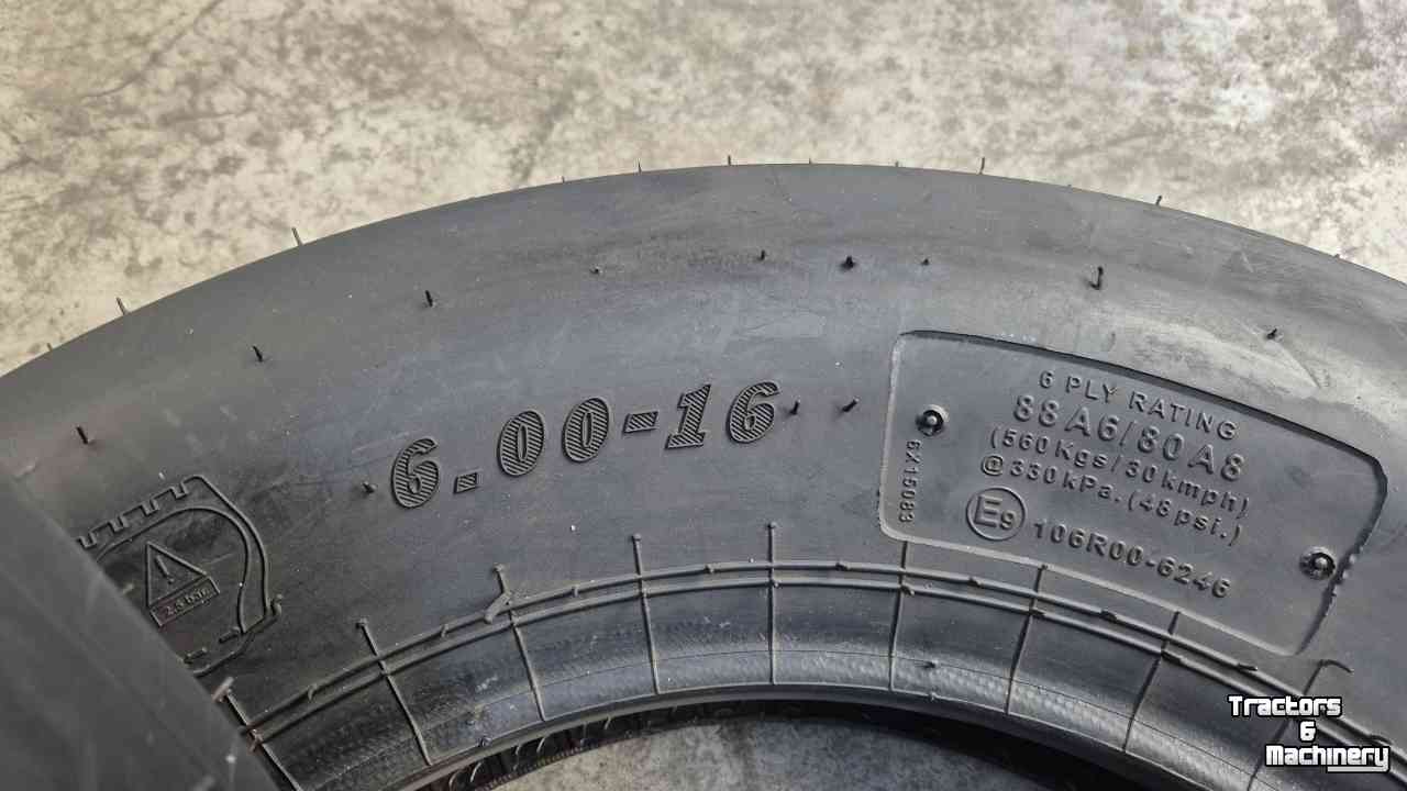 Wheels, Tyres, Rims & Dual spacers  MRL 6.00-16 3 rib voorbanden met binnenband