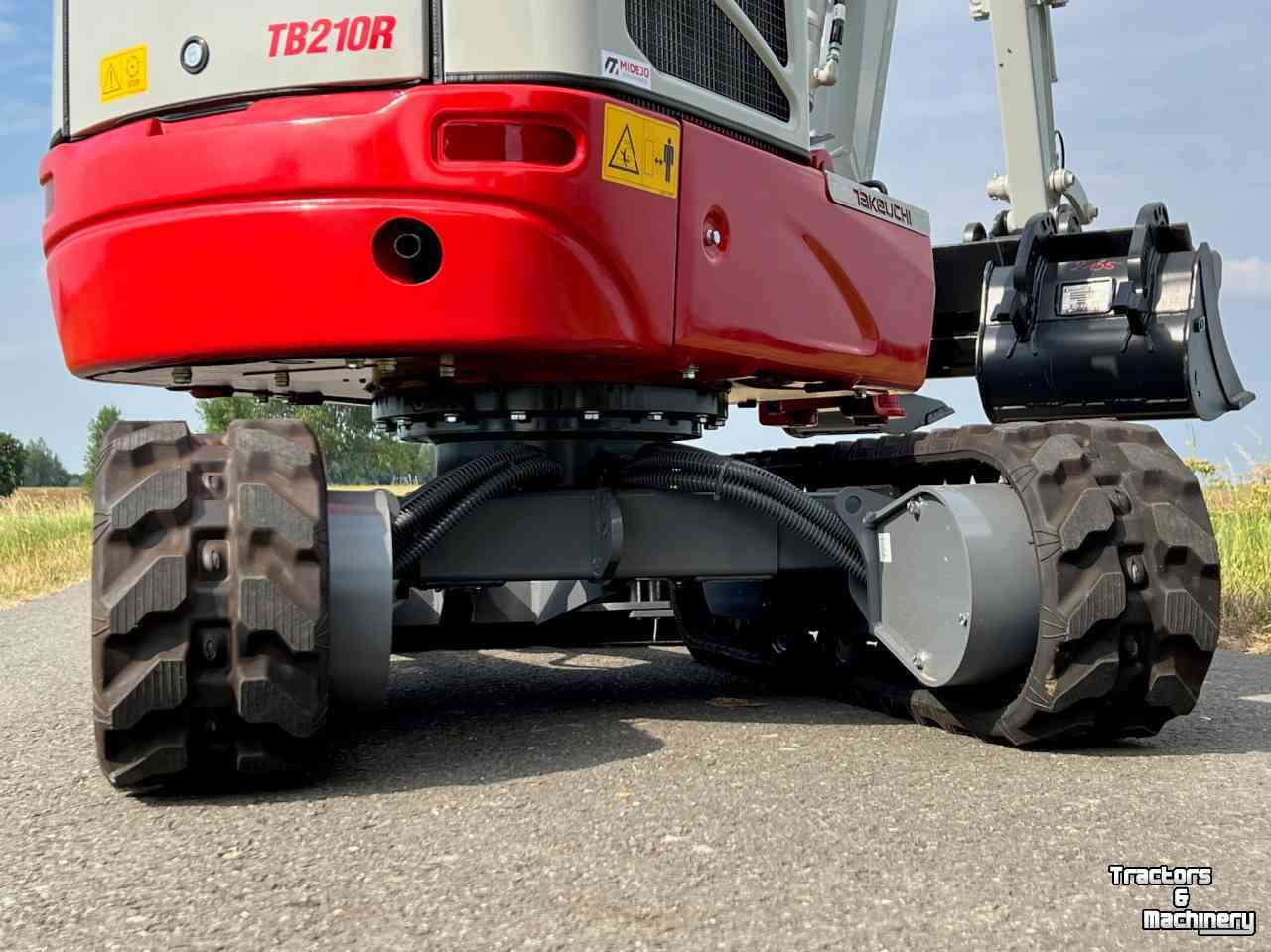 Excavator tracks Takeuchi TB210 1 tonner rupskraan graafmachine graver kubota