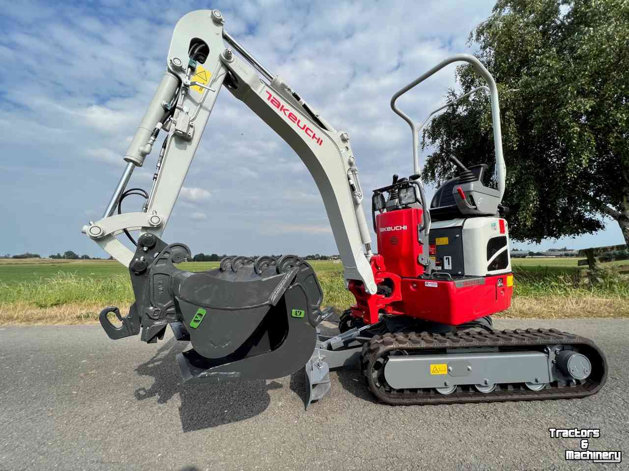Excavator tracks Takeuchi TB210 1 tonner rupskraan graafmachine graver kubota