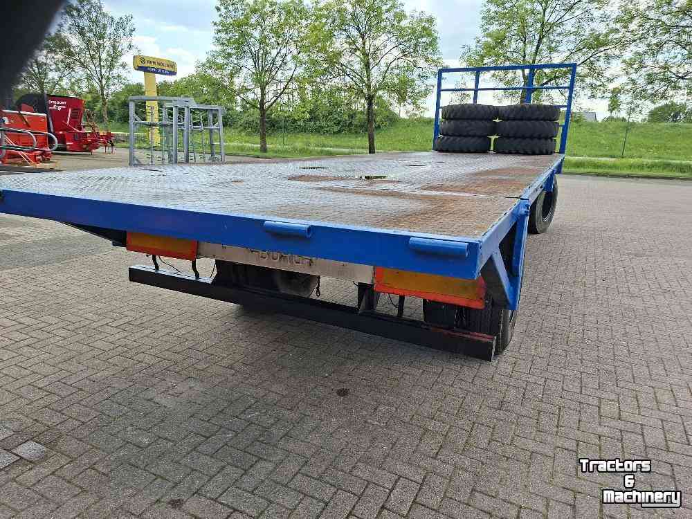 Agricultural wagon  Platte Balenwagen Aanhanger