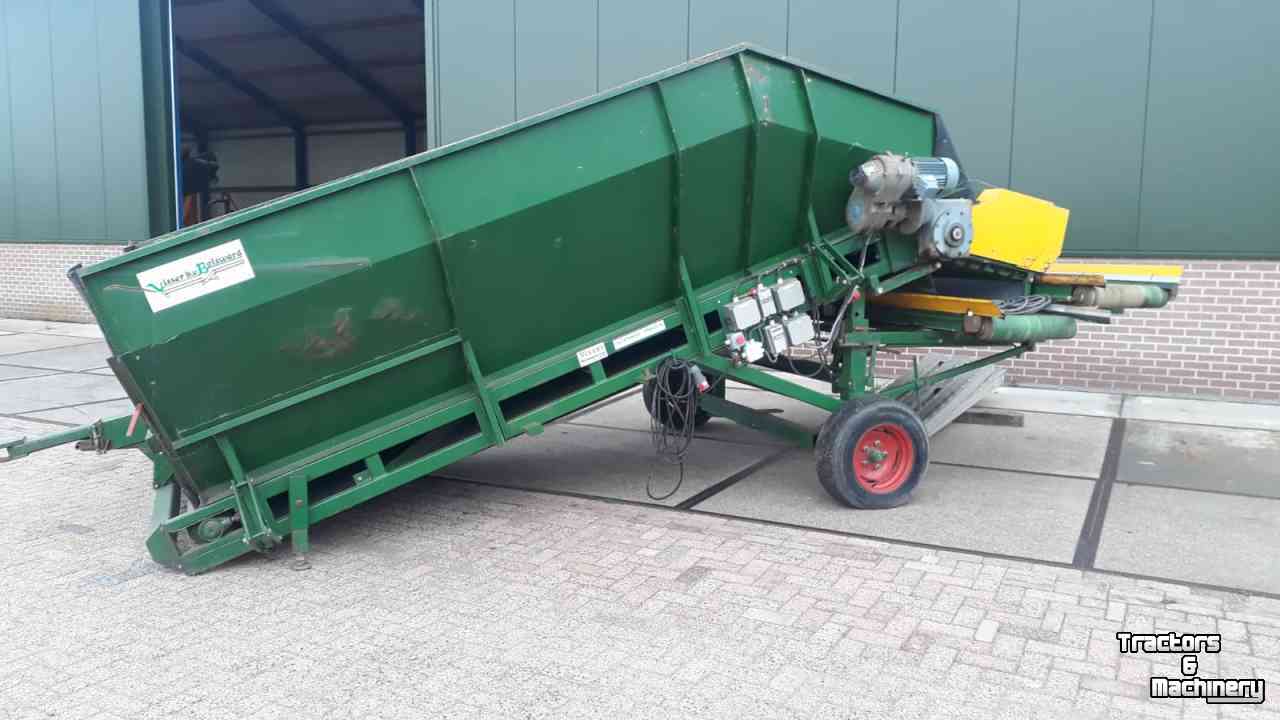 Receiving hopper Visser Stortbak, bodembreedte 2 meter