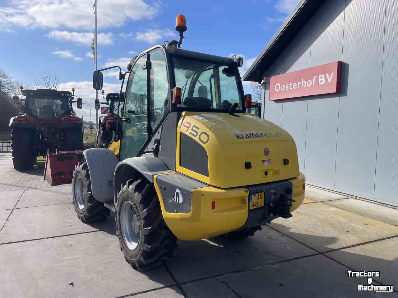 Wheelloader Kramer 950 met bak en nieuwe paletvork