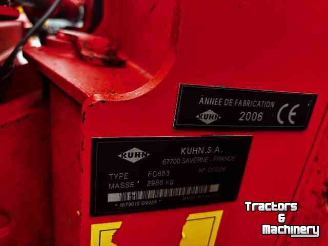 Mower Kuhn FC883/FC313F