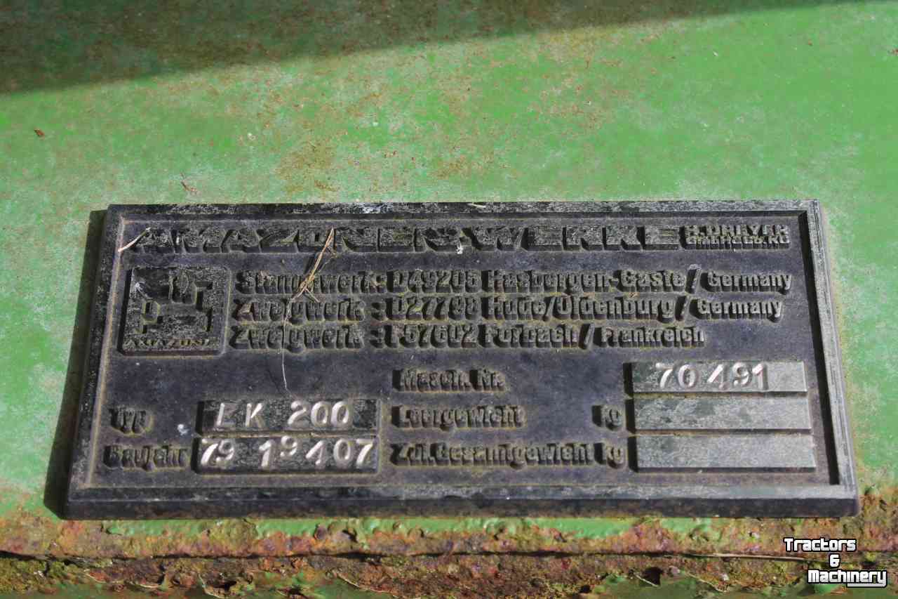 Fertilizer spreader Amazone EK200 kunstmeststrooier zoutstrooier zandstrooier