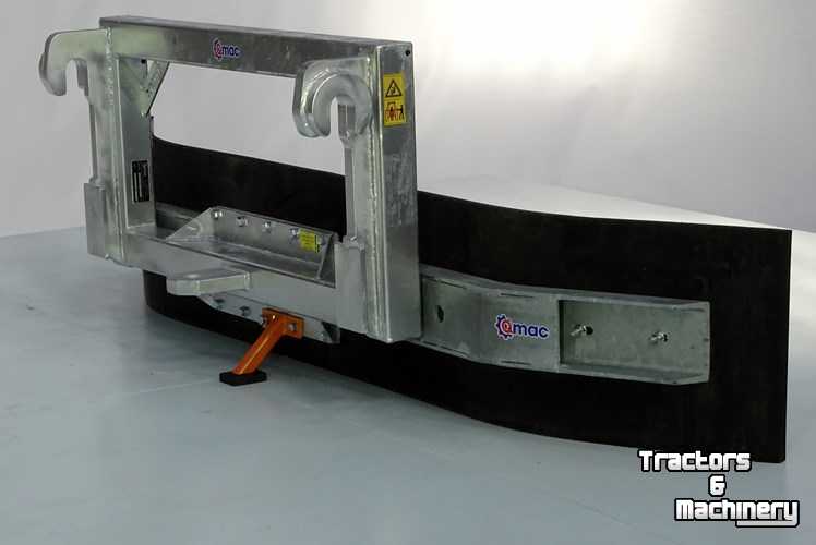 Rubber yard scraper Qmac Slijkschuif aanbouw Merlo