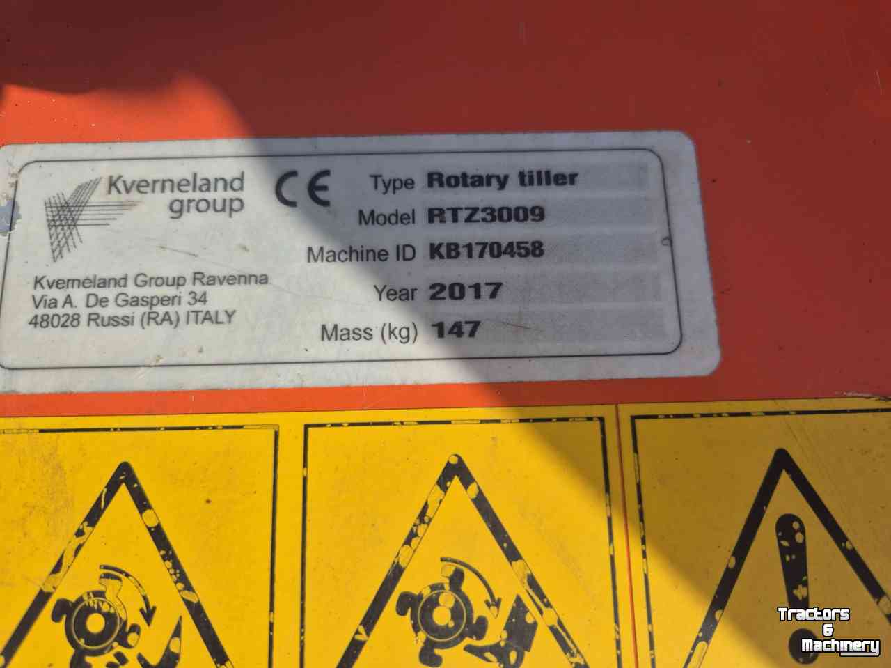 Rotary Tiller Kubota RTZ3009