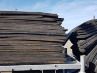 Manure scraper Qmac 50% op 2e keus Rubbermatten voor sneeuwschuif - mestschuif met staalinlage