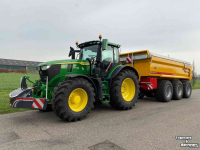 Tractor John Deere 6250R Tractor 300 Pk + VGM gronddumper 3 asser (30 ton)