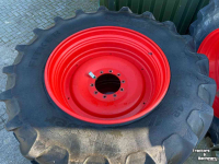 Wheels, Tyres, Rims & Dual spacers  620/70R42 Kleber + 540/65R30 Trelleborg