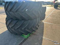 Wheels, Tyres, Rims & Dual spacers Trelleborg 710/60R42+600/60R30 op Fendt velgen 10-gaats