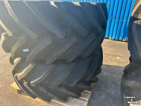 Wheels, Tyres, Rims & Dual spacers Trelleborg 710/60R42+600/60R30 op Fendt velgen 10-gaats