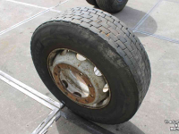 Wheels, Tyres, Rims & Dual spacers Michelin 315/75R22.5 XDE2 trailerband truckband aanhangerband wiel velg 10-gaats