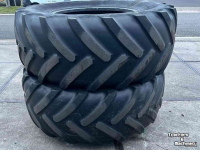 Wheels, Tyres, Rims & Dual spacers Michelin 2x Mach X BiB 710/70R38 Banden
