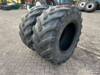 Wheels, Tyres, Rims & Dual spacers Trelleborg 600/65R28 set gebruikt