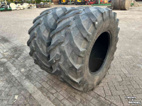 Wheels, Tyres, Rims & Dual spacers Trelleborg 600/65R28 set gebruikt