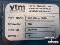 Front-end loader bucket / Front loader bucket VTM SGB 1800 Universele Bak / Grondbak met Euro-aansluiting / Voorladerbak