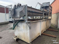 Rotary washing-drums  Spiessens was-/ spoelcombinatie, wastrommel, rollenleestafel, lappendroger
