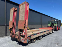 Low loader / Semi trailer Nooteboom 4-asser Nooteboom dieplader met dubbellange kleppen