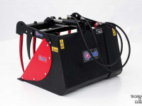 Silage Grabbucket / Grabfork Qmac Pelikaanbak Krokodillenbak Kuilbak met grijper 90 cm voor kleine shovel