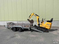 Mini-Excavator JCB Micrograafmachine JCB 8008 CTS met machinetransporter