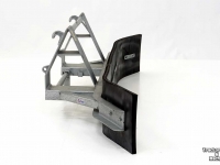 Rubber yard scraper Qmac Rubberschuif 270 met EURO aankoppeling Erfschuif / Modderschuif /