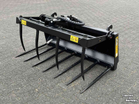 Manure Grabs JCB Mestgrijper Silagegrijper 140 cm minishovel Euro ophanging JCB