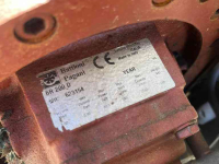 Manure pump Battioni Pagani Mestpomp BR 200 op driepunt met stenenvanger
