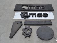 Rubber yard scraper Qmac RSMC300 CANVAS rubbermat met koordlaag / CANVAS inlaag 300 cm