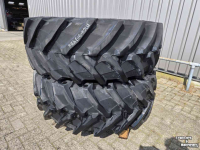 Wheels, Tyres, Rims & Dual spacers Trelleborg 540/65R34  75% + 440/65R24 75%