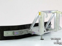 Rubber yard scraper Qmac Modulair gebouwde rubberschuif aanbouw Ahlmann
