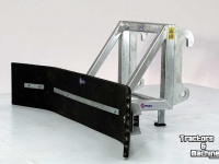 Rubber yard scraper Qmac Modulair gebouwde rubberschuif aanbouw Ahlmann