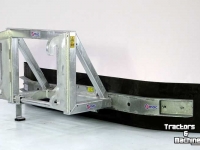 Rubber yard scraper Qmac Modulair gebouwde rubberschuif aanbouw Ahlmann